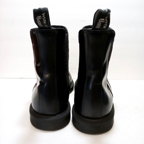 Doc Martens Flora Chelsea Black Leather Boots - Women's Size US 8 / UK 6 - Picture 7 of 12